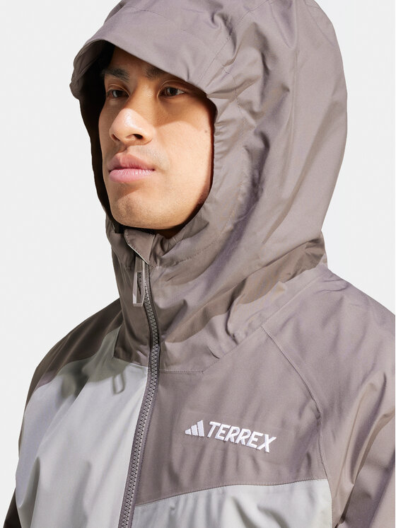 adidas adidas Kurtka outdoor Terrex Multi 2L RAIN.RDY IP1430 Szary Regular Fit