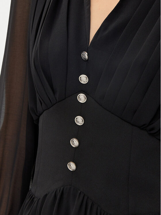 Morgan Morgan Rochie de zi 251-ROPLIS Negru Loose Fit