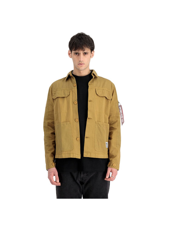 Alpha Industries Alpha Industries Koszula 146110 Brązowy Regular Fit