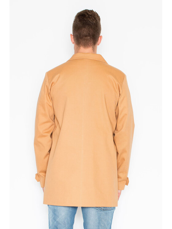 Visent Visent Cappotto di transizione V028 Beige Regular Fit