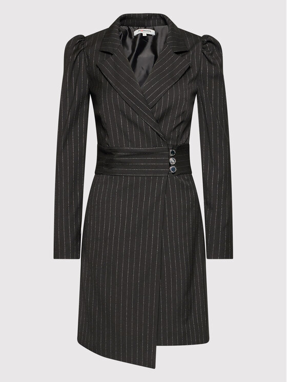 Morgan Morgan Kleid für den Alltag 212-RKITTY.F Schwarz Regular Fit