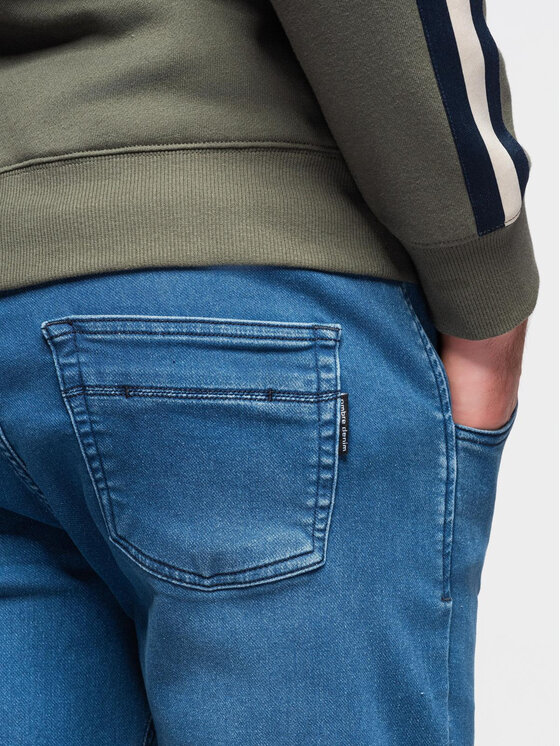 Ombre Ombre Joggery OM-PADJ-0242 Niebieski Jogger Fit