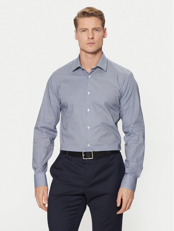 Liu Jo Liu Jo Košile QA5114 T4354 Tmavomodrá Slim Fit
