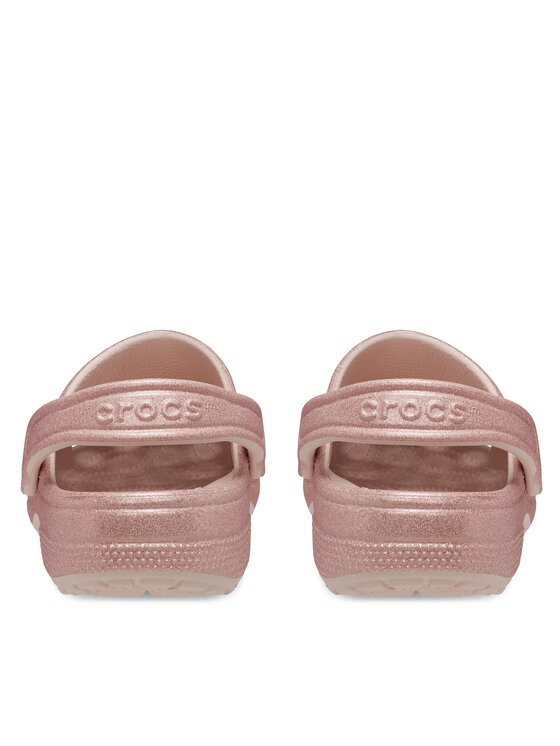 Crocs Crocs Šľapky Classic Glitter Clog Quartz 205942 Ružová