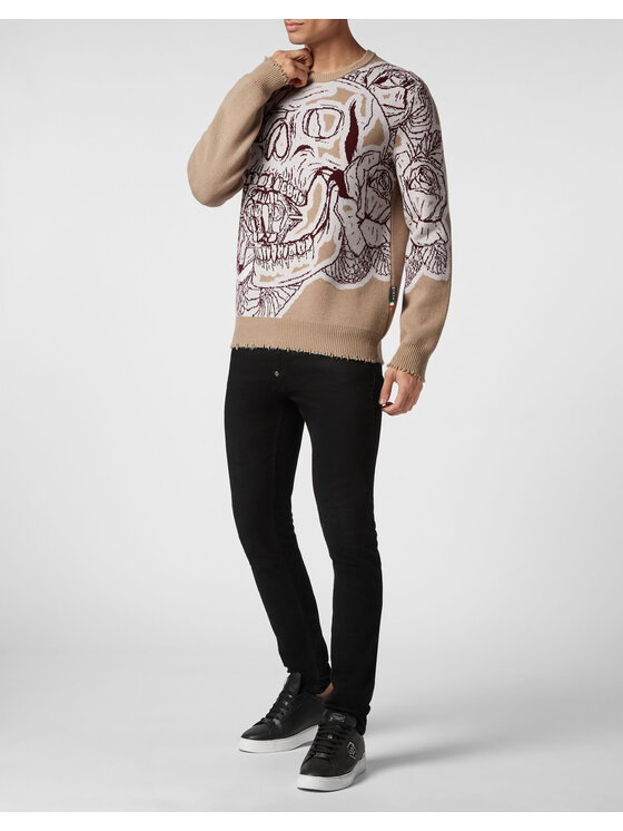 PHILIPP PLEIN PHILIPP PLEIN S dlhými rukávmi 2251 Béžová Regular Fit