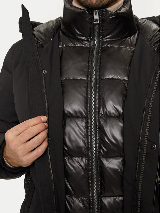 Guess Guess Зимова куртка M4BL43 WGJR2 Чорний Regular Fit