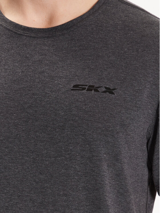 Skechers Skechers T-Shirt Skechers Dri-Release SKX Tee Szary Regular Fit