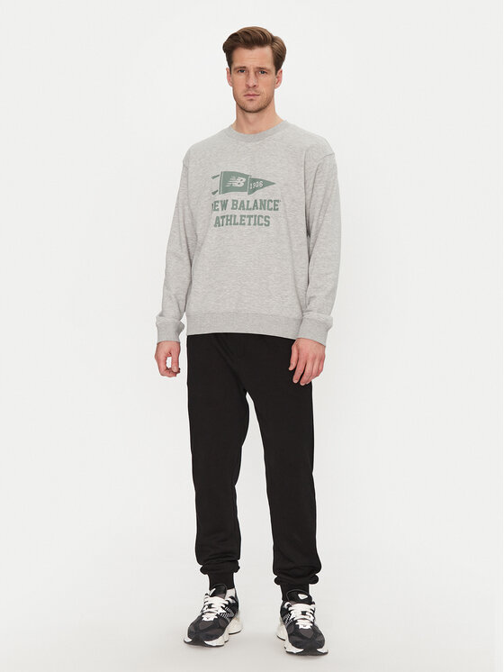 New Balance New Balance Felpa MT51929 Grigio Regular Fit
