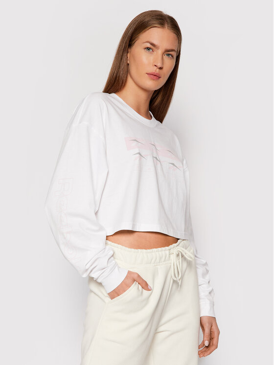 Reebok Bluză Classics H41368 Alb Oversize