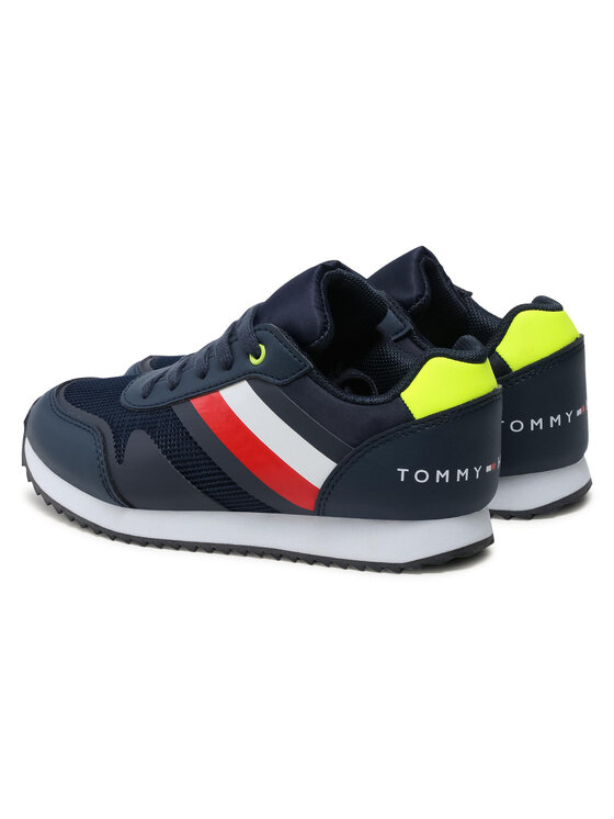 Tommy Hilfiger Tommy Hilfiger Sneakersy Low Cut Lace-Up Sneaker T3B4-31097-1176 M Granatowy