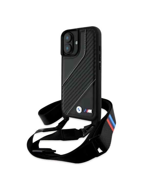 BMW Motorsport BMW Motorsport Etui na telefon Apple iPhone 16 plus Czarny