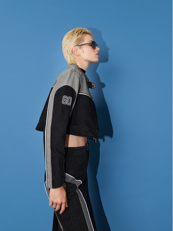 Miss Sixty Miss Sixty Джинсова куртка 6L3WJ4990000 Чорний Regular Fit