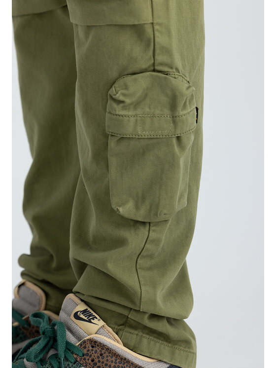 Alpha Industries Alpha Industries Bavlnené nohavice AI.148207-11-30 Zelená Straight Leg