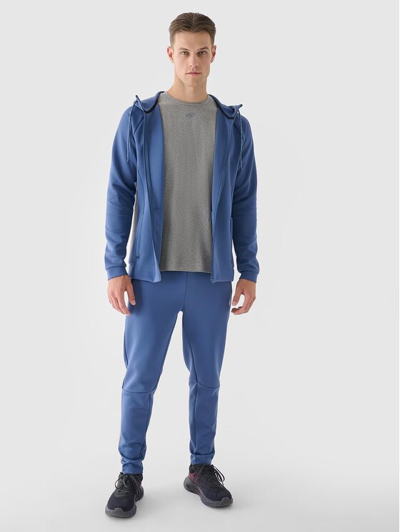 4F 4F Felpa tecnica 4FWAW24TFSWM405-32S Blu Regular Fit