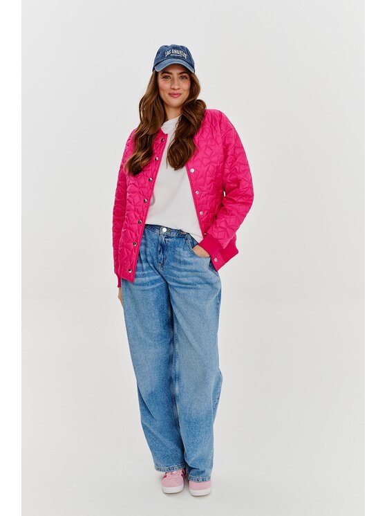 NAOKO NAOKO Kurtka bomber Pink Gravity Różowy Regular Fit