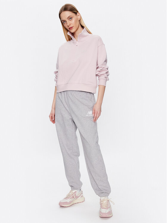New Balance New Balance Суитшърт WT31501 Розов Oversize