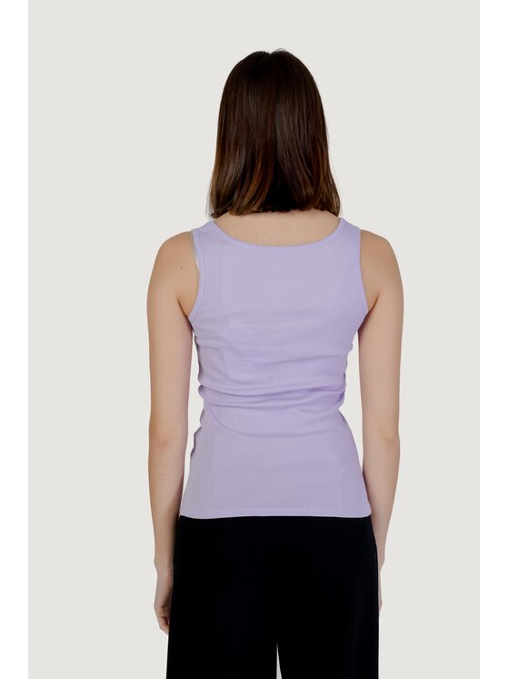 Guess Guess T-Shirt LOGO TANK Fioletowy To Fit