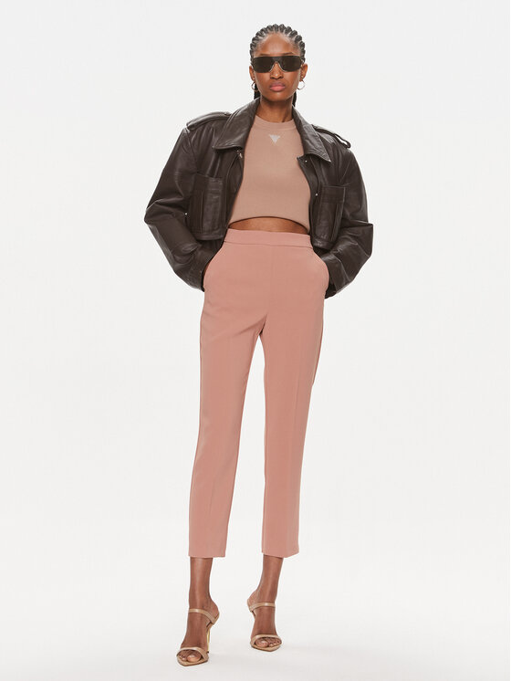 PINKO Pinko Hlače iz tkanine 102861 7624 Rjava Regular Fit