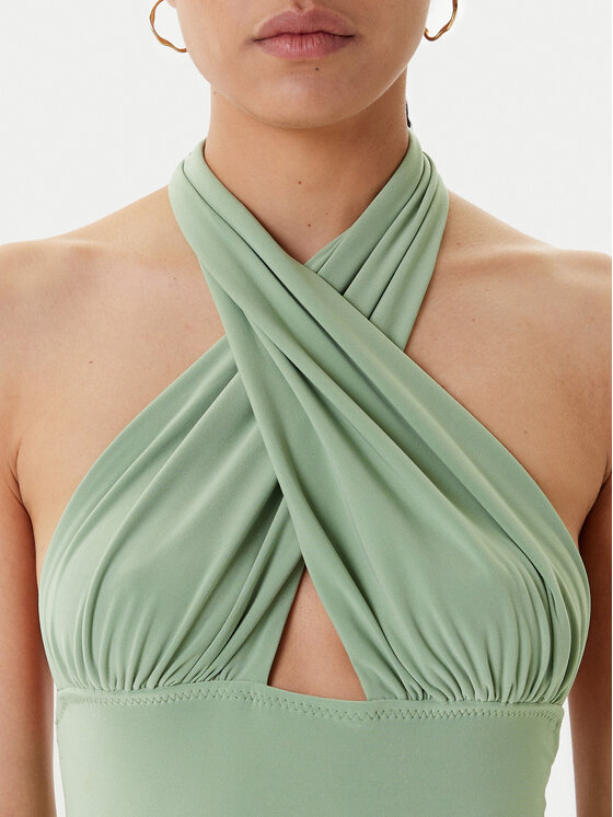 NORMA KAMALI NORMA KAMALI Abito da sera KK1253PLO68835 Verde Slim Fit