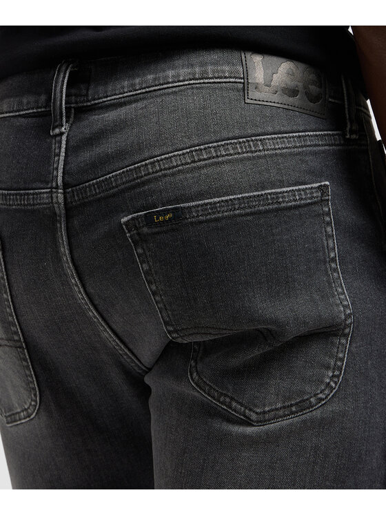Lee Lee Jeansy 112370585 Szary Slim Fit