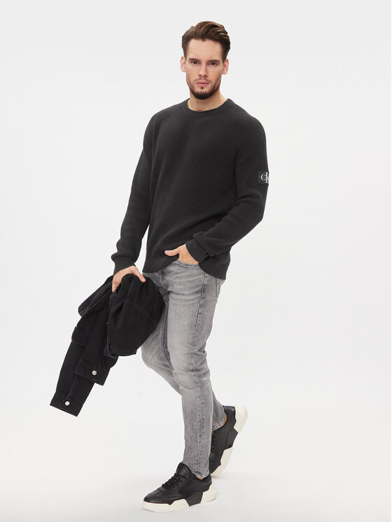 Calvin Klein Jeans Calvin Klein Jeans Džemper J30J323989 Crna Regular Fit