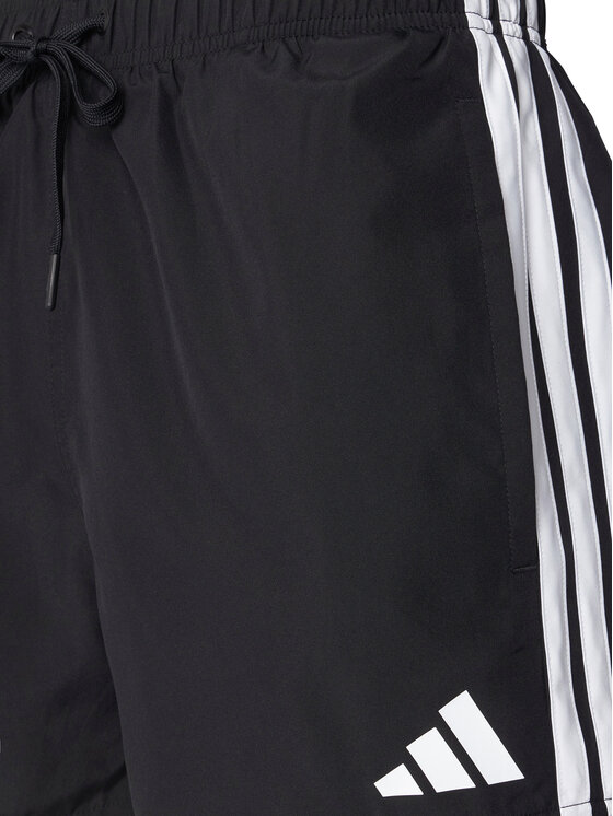 adidas adidas Szorty kąpielowe 3-Stripes JG1031 Czarny Regular Fit