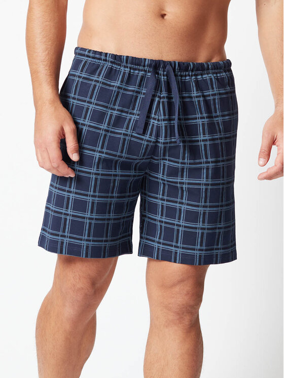 Huber Huber Šortky z materiálu 117103 Tmavomodrá Comfortable Fit