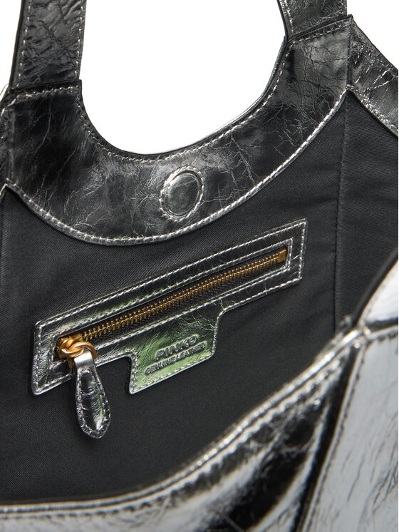 PINKO PINKO Rankinė Tote Mini Bag AI 25-26 PLTT 104645 A2OT Sidabrinė