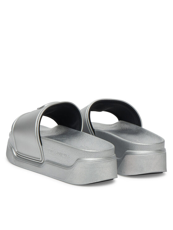 KARL LAGERFELD KARL LAGERFELD Papucs Kondominium KL88819 Ezüst