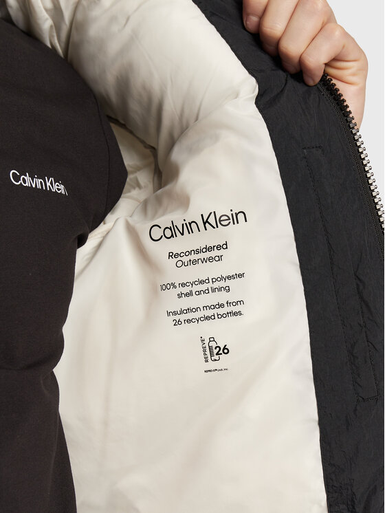 Calvin Klein Calvin Klein Kurtka zimowa Crinkle Color Block K10K110337 Écru Regular Fit