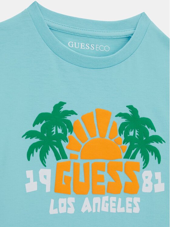 Guess Kids Guess Kids T-Shirt 182571 Niebieski Classic Fit