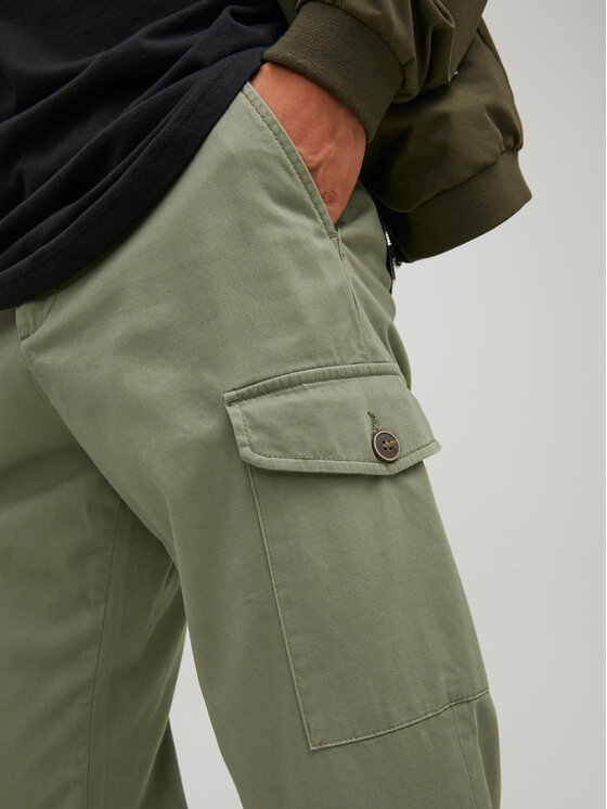 JACK & JONES Pantaloni Chino Classici Regular Fit - Vestibilità Comoda Con Orlo Ripiegato
