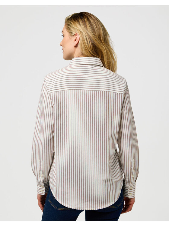 Wrangler Wrangler Camicia 1 PKT SHIRT Marrone Regular Fit