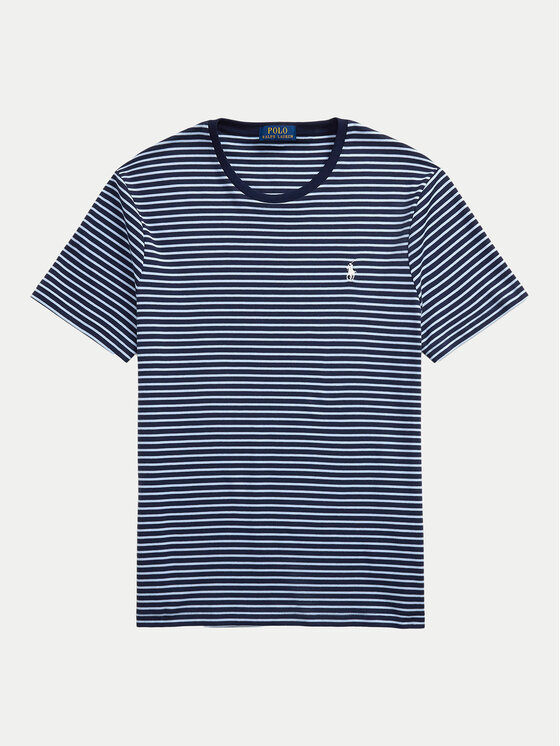Polo Ralph Lauren Polo Ralph Lauren Marškinėliai 710961128003 Tamsiai mėlyna Custom Fit