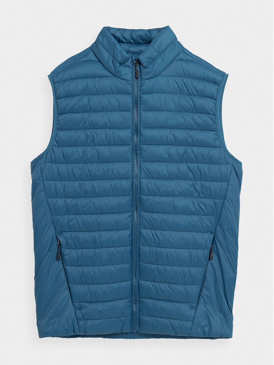 4F 4F Kamizelka 4FAW23TVESM062 Niebieski Regular Fit