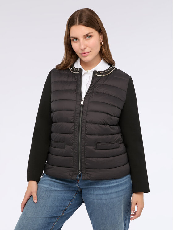 Fiorella Rubino Fiorella Rubino Kurtka puchowa F440T001341N033 Czarny A-Line Fit