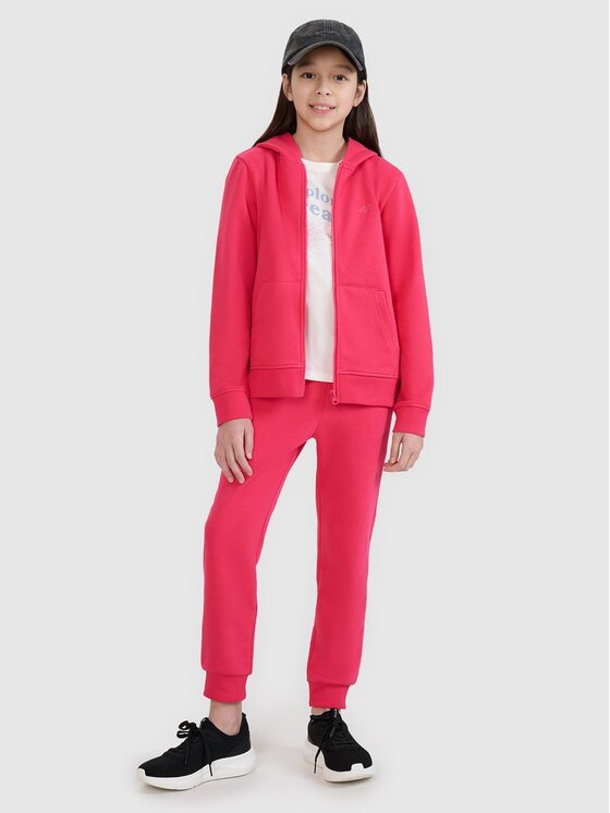 4F 4F Bluza 4FJWSS25TSWSF1706-55S Różowy Regular Fit