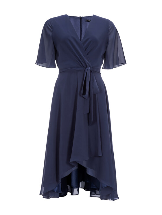 Swing Swing Sukienka koktajlowa 5AI10200 Granatowy Regular Fit