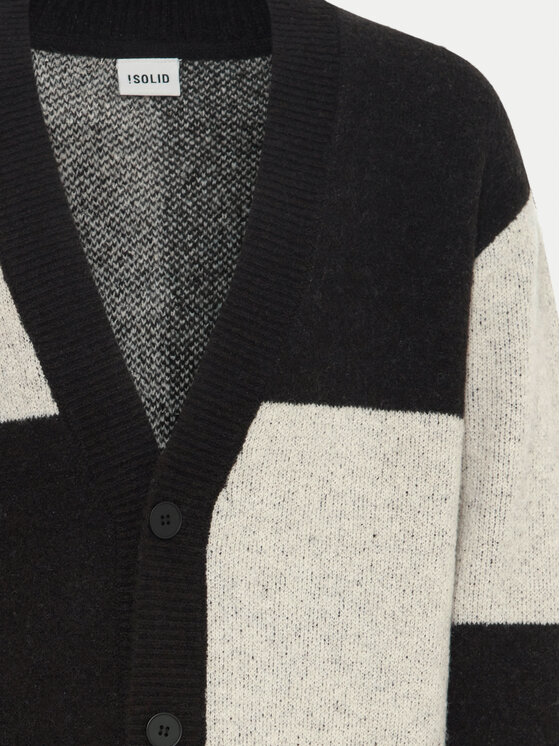 Solid Solid Strickjacke Manning 21108282 Schwarz Regular Fit