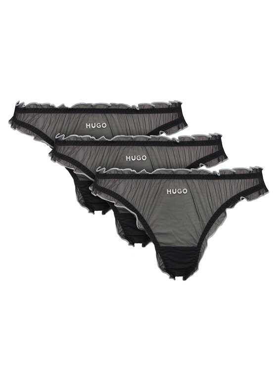 HUGO Komplet stringów 50550109 Czarny