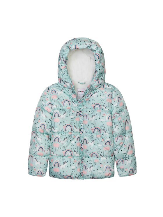 Kurtka zimowa MINOTI, Rozmiar 122/128, Zielony, 12COAT 23