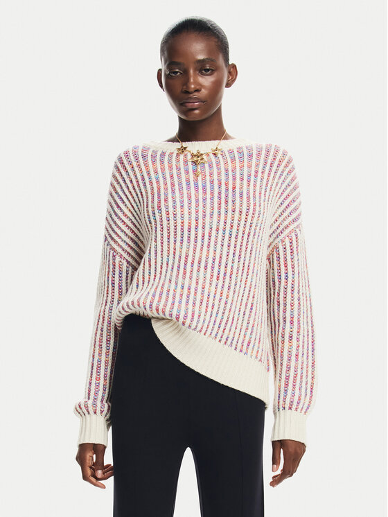 Desigual Desigual Pullover Whitehorse 24WWJF34 Écru Regular Fit