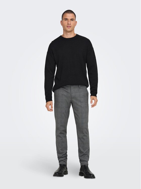 Only & Sons Only & Sons Chino kalhoty 22019887 Šedá Slim Tapered Fit