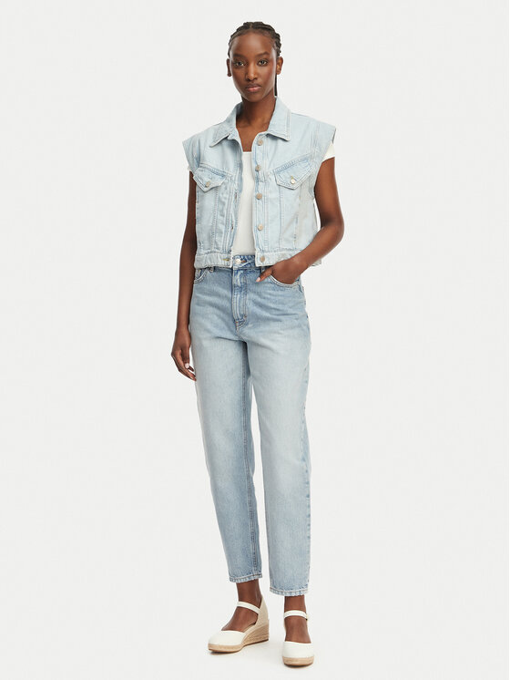 BOSS BOSS Vestă elegantă C Vest 1.0 50561036 Albastru deschis Boxy Fit
