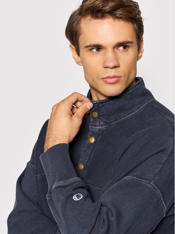 Champion Champion Μπλούζα 216490 Σκούρο μπλε Relaxed Fit