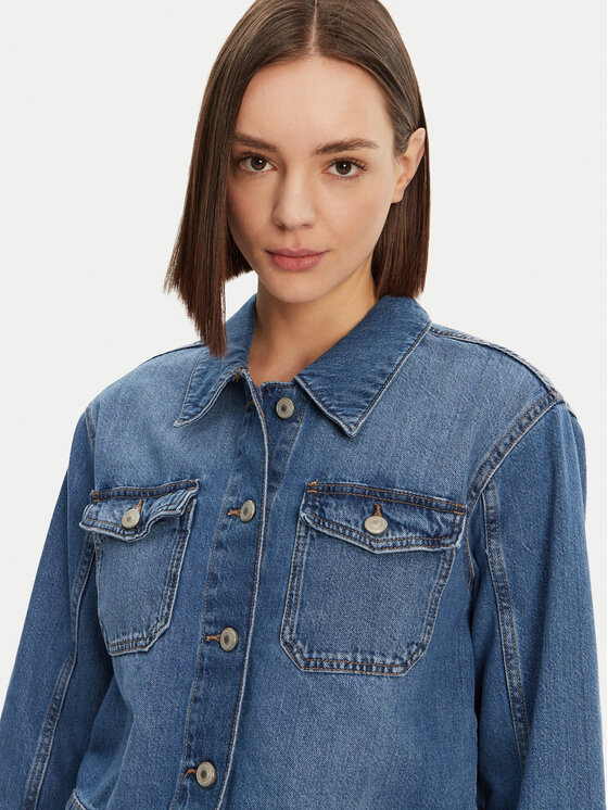 ONLY ONLY Jeansová bunda Lumi 15339977 Modrá Regular Fit