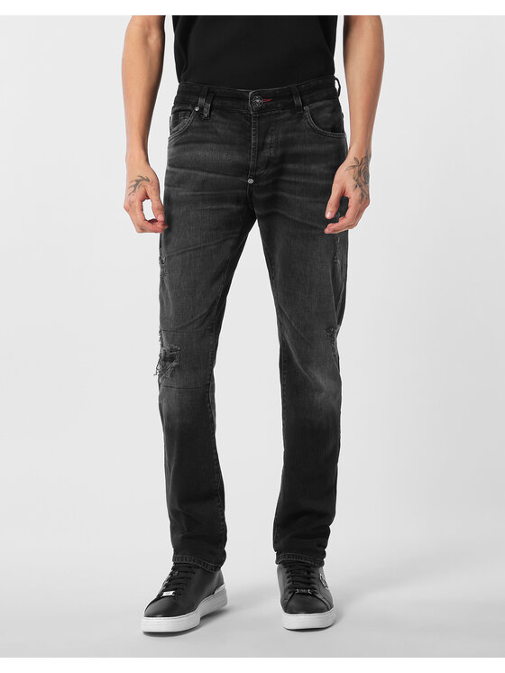 PHILIPP PLEIN PHILIPP PLEIN Jeansy 26881 Czarny Straight Leg