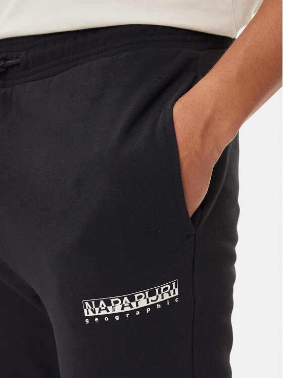 Napapijri Napapijri Donji dio trenerke M-Gori Wint NP0A88UH Crna Relaxed Fit