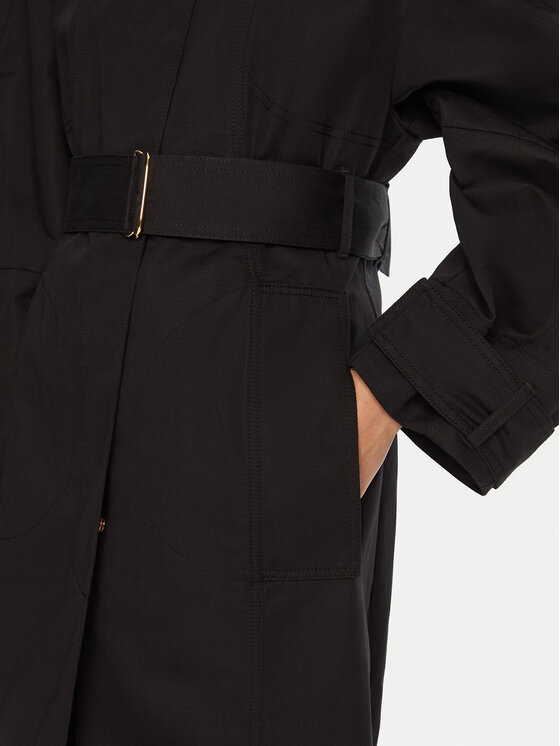 JACQUEMUS JACQUEMUS Trenčkot 24E241CO051 Černá Regular Fit