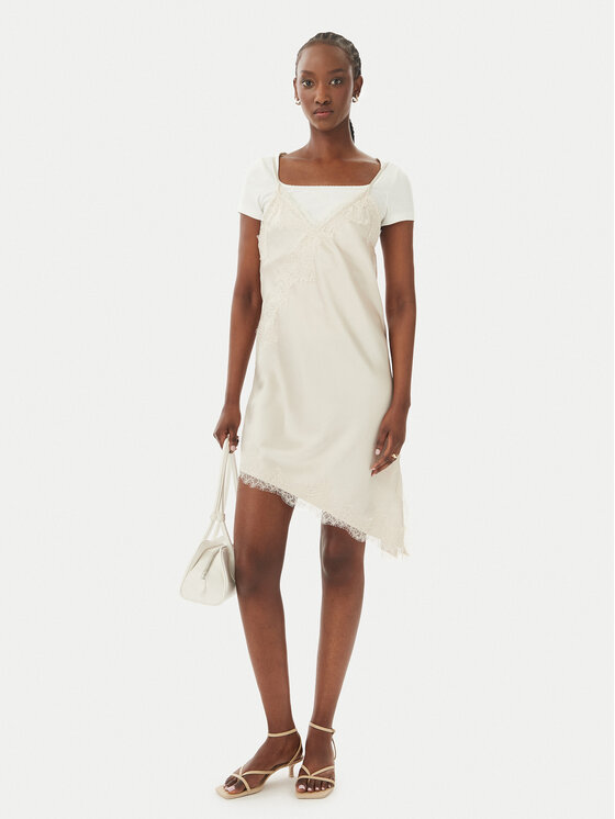 ONLY ONLY Vestito da giorno Bella 15383473 Crema Regular Fit